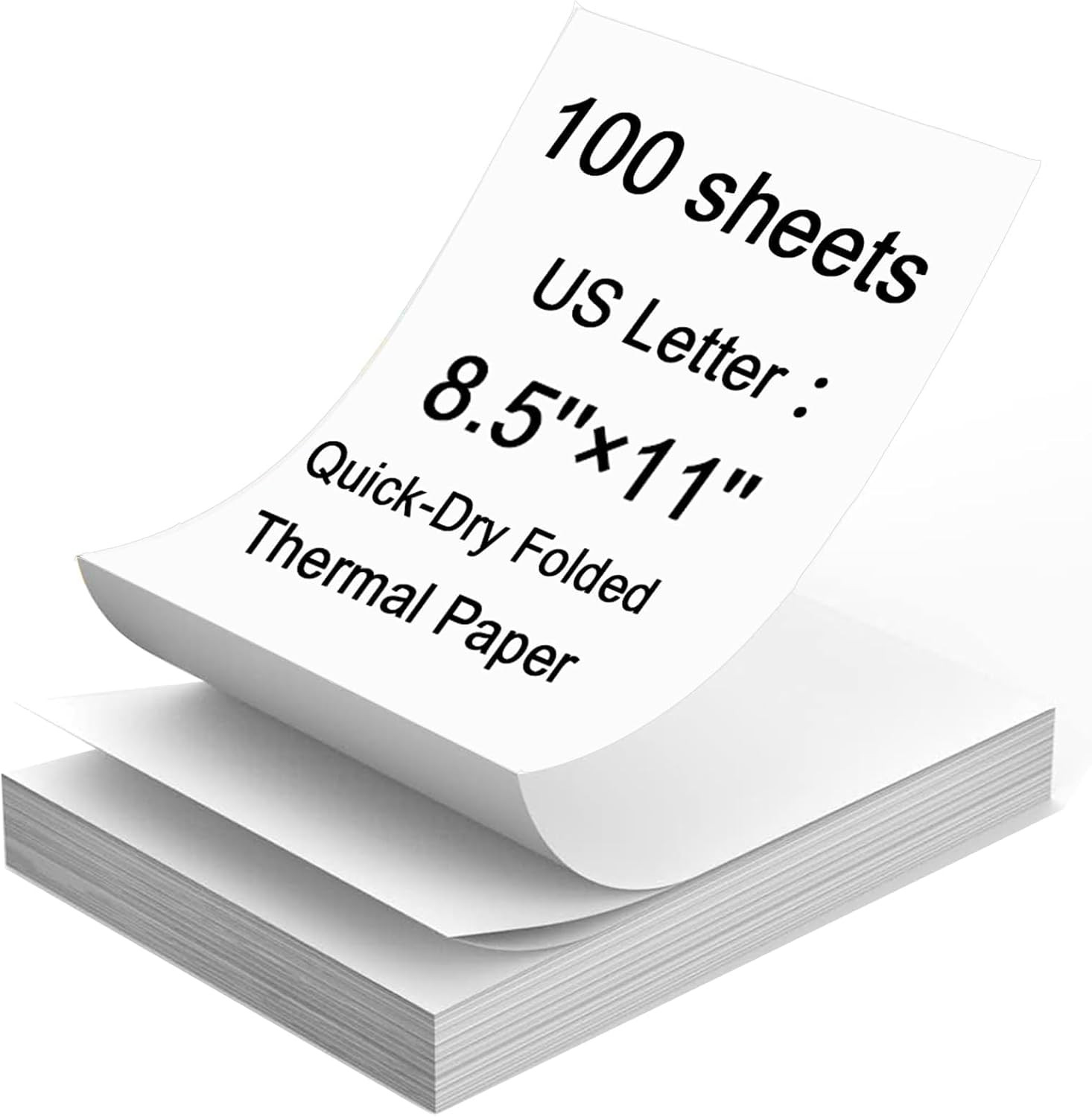 Thermal Printer Paper 8.5x11in 100 Sheets US Letter for M08F A40 Printers