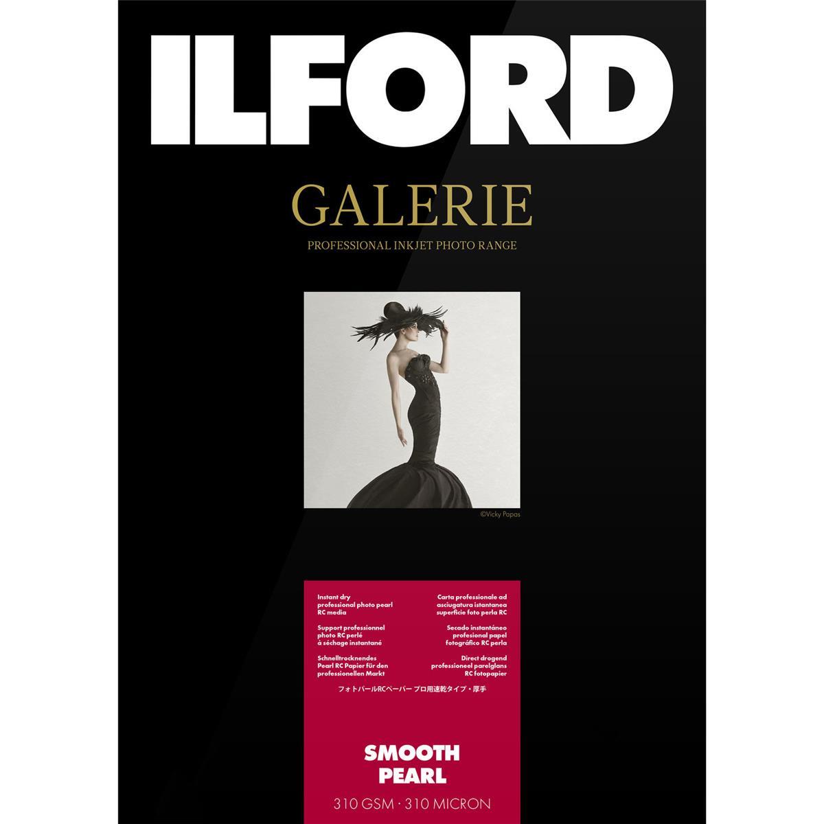 Ilford GALERIE Prestige Smooth Pearl Inkjet Paper, 310 gsm, 5×7″, 100 Sheet Pack