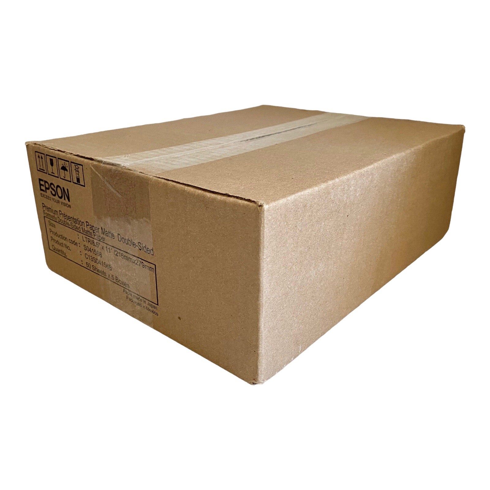 (5) Epson Premium Presentation Paper Matte Double Sided 50 Sheets Bright White