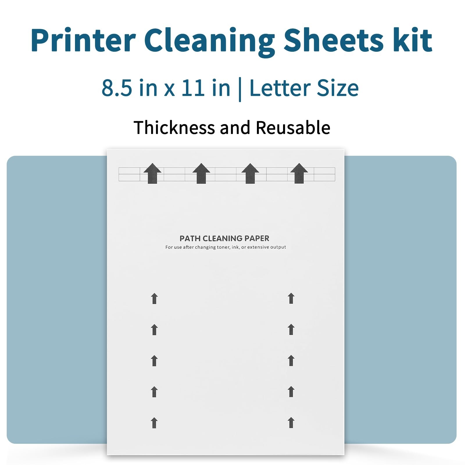 Printer Cleaning Sheets 18-Pack【Removes Ink,Dust,Dirt&Debris】8.5 x 11 Inches,…