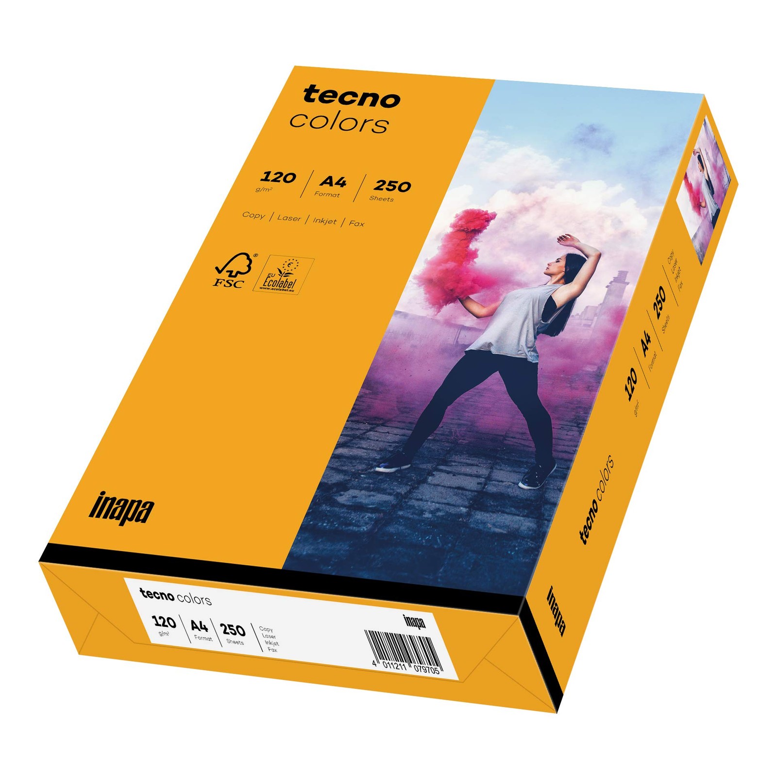Coloured Printer Paper, Colourful Paper Tecno Colors 120gsm, A4, 250 Sheets, M…