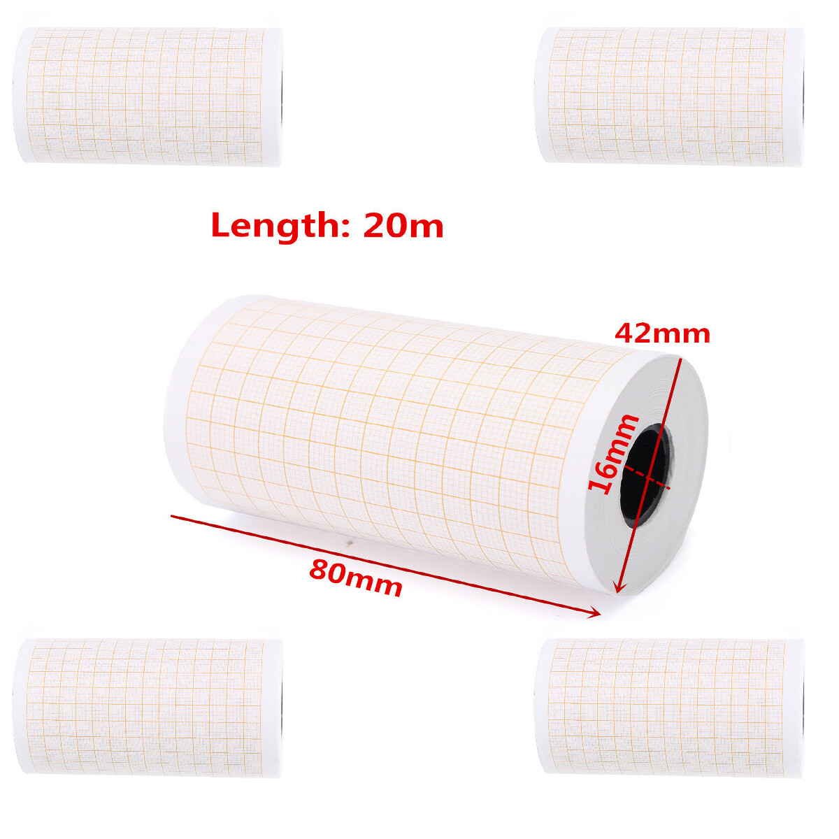 5 Roll High Quality Thermal Printer Paper for ECG/EKG Machine Electrocardiograph