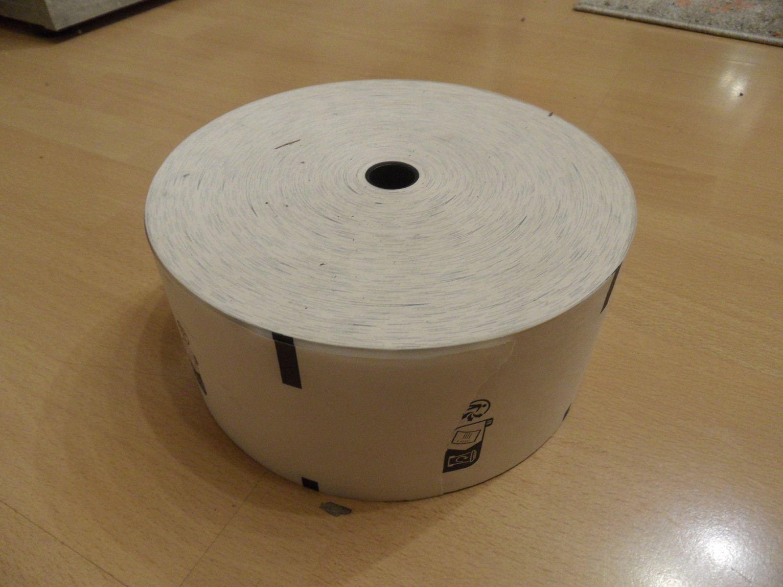 Thermal Paper Roll 18cm Diameter Width 8cm Axis 20mm Plastic Core with Marker