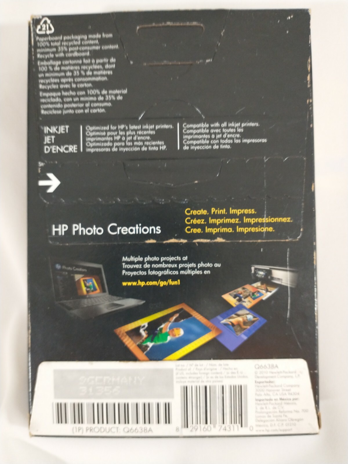 HP Advanced Photo Paper -100 Sheets -Glossy -4″x6″ for Ink Jet Printers-